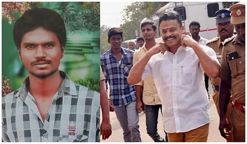 கொலையான கோகுல்ராஜ் (இடது), ஆயுள் தண்டனை கைதி யுவராஜ் (வலது)