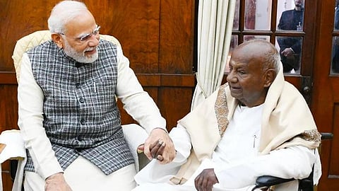 பிரதமர் மோடிக்கு தேவகவுடா வாழ்த்து