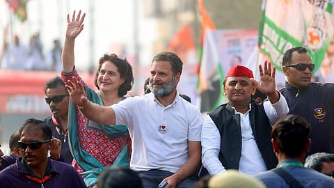 உத்தர பிரதேசத்தில் குற்ற வழக்குகளில் சிக்கி உள்ளதால் இண்டியா கூட்டணியின் 6 எம்.பி. பதவிக்கு ஆபத்து