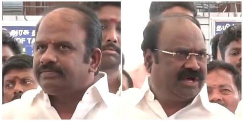 திமுக எம்எல்ஏக்கள் வசந்தம் கார்த்திகேயன் மற்றும்  உதயசூரியன்