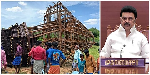 அறந்தாங்கி அருகே தேர் சாய்ந்த விபத்தில் உயிரிழந்தவரின் குடும்பத்துக்கு ரூ.2 லட்சம்: முதல்வர் அறிவிப்பு