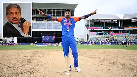 ஹர்திக் பாண்டியா | உள்படம்: ஆனந்த் மஹிந்திரா