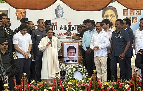 “ஆம்ஸ்ட்ராங் கொலையில் சிபிஐ விசாரணை தேவை; தமிழகத்தில் சட்டம் ஒழுங்கே இல்லை” - மாயாவதி @ சென்னை