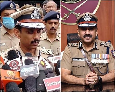 அருண் ஐபிஎஸ் (இடது) - சந்தீப் ராய் ரத்தோர் ஐபிஎஸ் (வலது)