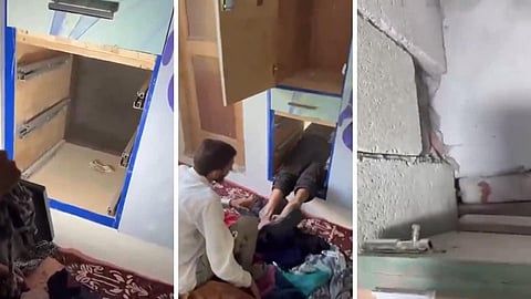 குல்காமில் வீட்டு அலமாரிக்குள் கட்டப்பட்ட தீவிரவாதிகளின் பதுங்கு அறைகள் கண்டுபிடிப்பு