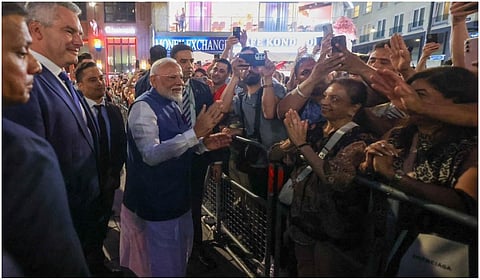 இந்திய பிரதமர் மோடிக்கு உற்சாக வரவேற்பு