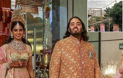 உள்படம் - பிரதமர் மோடி படத்துடனான போஸ்டர்கள்