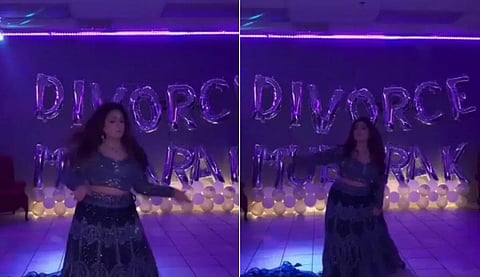 விவாகரத்து கிடைத்ததால் பாக். பெண் கொண்டாட்டம் - வீடியோ வைரல்