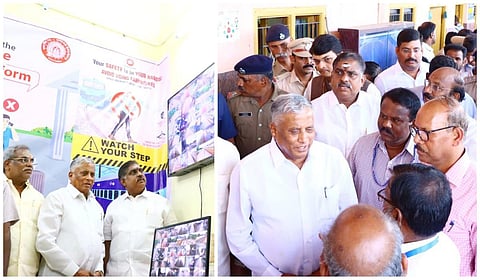 மத்திய அமைச்சர் சோமண்ணா  ஆய்வு