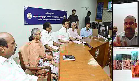 அவசரகால கட்டுப்பாட்டு மையத்தில் முதல்வர் ஸ்டாலின் திடீர் ஆய்வு: காவிரி கரையோர ஆட்சியர்களிடம் விவரங்களை கேட்டறிந்தார்