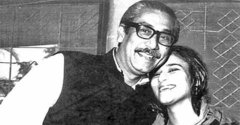 முஜிபுர் ரகுமானுடன் ஹசீனா