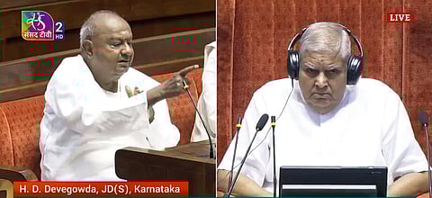 “ஜக்தீப் தன்கரை எதிர்க்கட்சி உறுப்பினர்கள் அவமதித்தார்கள்” - முன்னாள் பிரதமர் தேவகவுடா