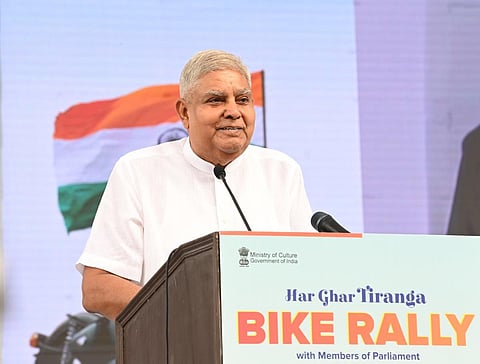 “நாட்டுக்கு எதிரான தீய சக்திகள் குறித்து மக்கள் எச்சரிக்கையுடன் இருக்க வேண்டும்” - ஜக்தீப் தன்கர்