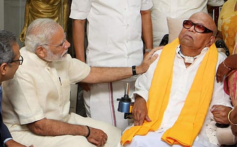 “கருணாநிதி ஒரு உயர்ந்த ஆளுமை, நாட்டின் வளர்ச்சியில் எப்போதும் நாட்டம் கொண்டவர்” - பிரதமர் மோடி புகழாரம்