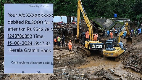 வயநாடு நிலச்சரிவு பாதிப்புக்கு அரசு வழங்கிய நிவாரணத்தில் கடன் தவணையை பிடித்தம் செய்ததால் மக்கள் வேதனை