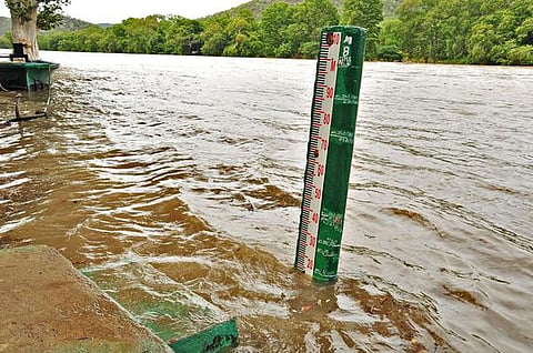 தமிழக - கர்நாடக எல்லையில் காவிரி நீரை அளவிடும் பிலிகுண்டுலு பகுதி.