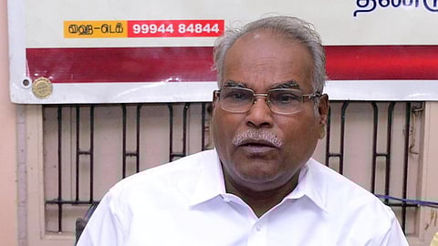 மார்க்சிஸ்ட் கம்யூனிஸ்ட் கட்சியின் மாநிலச் செயலாளர் பாலகிருஷ்ணன்.