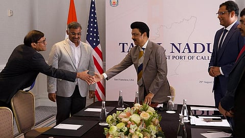 அமெரிக்காவில் முதல்வர் ஸ்டாலின் முன்னிலையில் ரூ.900 கோடிக்கு ஒப்பந்தங்கள்: 4,100 பேருக்கு வேலைவாய்ப்பு