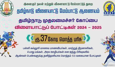 முதலமைச்சர் கோப்பை போட்டிகளுக்கு முன்பதிவு நிறைவு