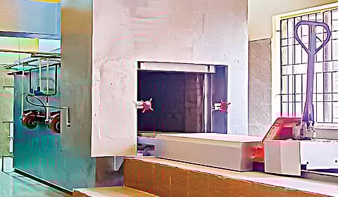 சென்னை மாநகராட்சி சார்பில் சைதாப்பேட்டை ஜோன்ஸ் சாலையில் அமைக்கப்பட்டுள்ள எல்பிஜி மூலம் இயங்கும் நவீன தகன மேடை.