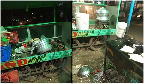 திருப்பூர்: விநாயகர் சதுர்த்திக்கு பணம் வசூல்; தகராறில் தள்ளுவண்டி கடை சூறையாடல்