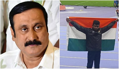 பாராலிம்பிக்ஸில் வெண்கலம்: மாரியப்பன் தங்கவேலுவுக்கு அன்புமணி வாழ்த்து