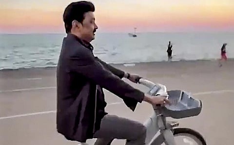 சிகாகோவில் மிதிவண்டி பயணம் மேற்கொண்ட தமிழக முதல்வர் மு.க.ஸ்டாலின்