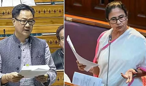 கடமை தவறிவிட்டார் மேற்கு வங்க முதல்வர் மம்தா: மத்திய அமைச்சர் கிரண் ரிஜிஜு குற்றச்சாட்டு