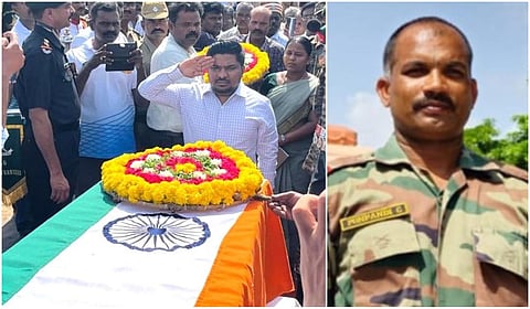 சாத்தூர்: போர் ஒத்திகையின்போது உயிரிழந்த ராணுவ வீரர் உடலுக்கு அரசு மரியாதை