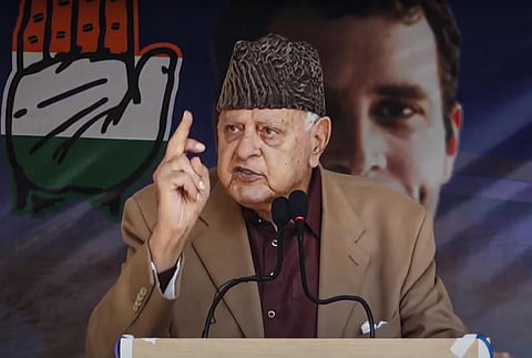 ‘‘ஜம்மு காஷ்மீர் இந்துக்களிடம் போலியான அச்சத்தை பாஜக உருவாக்குகிறது’’: ஃபரூக் அப்துல்லா விமர்சனம்