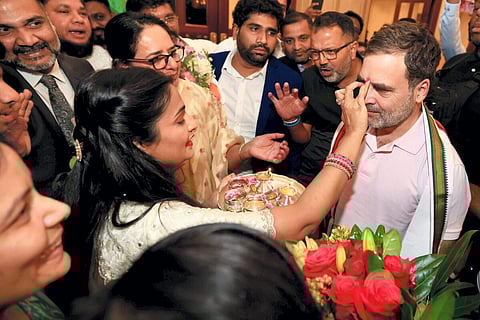 அமெரிக்கா சென்ற ராகுல் காந்திக்கு உற்சாக வரவேற்பு