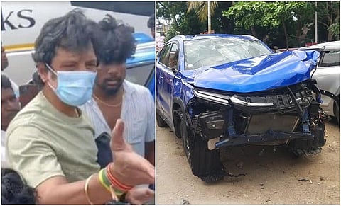 கார் விபத்தில் சிக்கிய நடிகர் ஜீவாவுக்கு லேசான காயம்