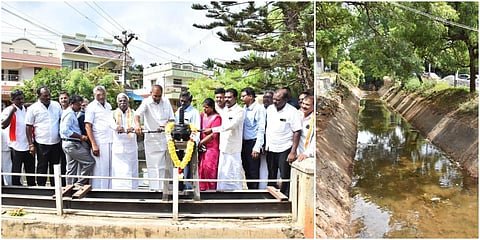 நெல்லை மாவட்டம் ராதாபுரம் கால்வாயில் சபாநாயகர் அப்பாவு மற்றும் நெல்லை பாராளுமன்ற உறுப்பினர் ராபர்ட் ப்ரூஸ் ஆகியோர் தண்ணீரை திறந்து விட்டனர்.