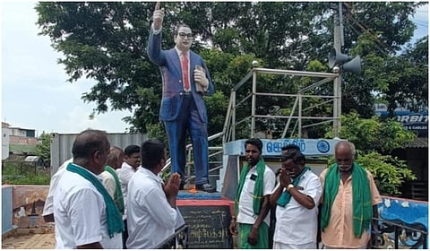 திமுக பவள விழா கூட்ட திடலை நோக்கி பேரணி: பரந்தூர் விமான நிலைய எதிர்ப்பு போராட்டக் குழுவினர் கைது