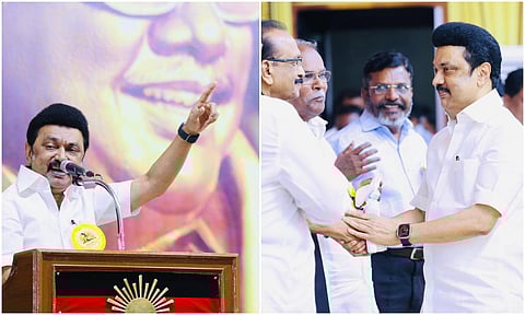 “திமுக கூட்டணிக்குள் மோதலை உண்டாக்கும் முயற்சி பலிக்காது” - பவள விழாவில் ஸ்டாலின் பேச்சு