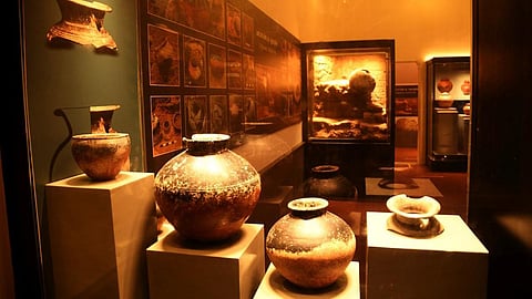 கீழடி கிராமத்தில் உள்ள அகழ்வைப்பகம்.