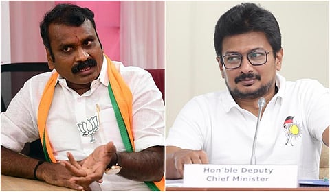 “முதல்வரின் மகன் என்பதை தவிர உதயநிதிக்கு வேறு தகுதி இல்லை” - மத்திய அமைச்சர் எல்.முருகன்