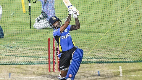 பயிற்சியில் ஈடுபட்ட சூர்யகுமார் யாதவ்