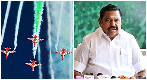 “அரசின் செயலற்றதன்மையை காட்டுகிறது” - விமான சாகச நிகழ்ச்சி குறித்து இபிஎஸ் விமர்சனம்