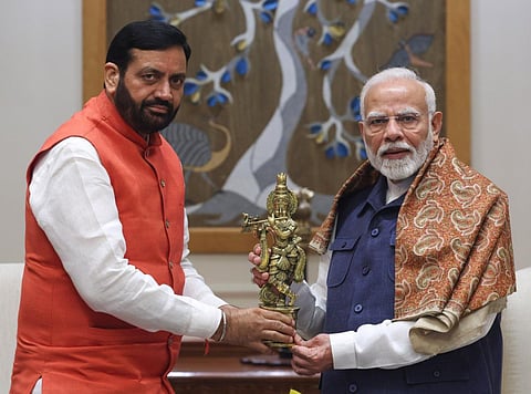 பிரதமர் மோடியை சந்தித்து வாழ்த்து பெற்ற ஹரியானா முதல்வர் நயாப் சிங் சைனி