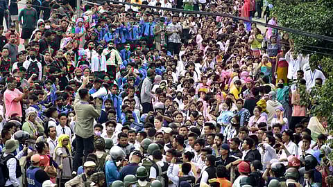 மணிப்பூர் தலைநகர் இம்பாலில் நீதி கோரி சமீபத்தில் நடைபெற்ற போராட்டம் | கோப்புப் படம்