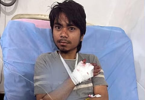 தீவிரவாதிகள் தாக்குதலில் காயம் அடைந்த ஷுபம் குமார்