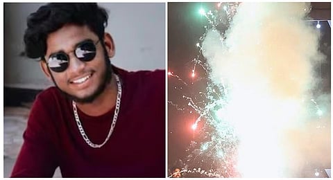 உளுந்தூர்பேட்டை அருகே பைக்கில் கொண்டு சென்ற பட்டாசு வெடித்ததில் ஒருவர் உயிரிழப்பு