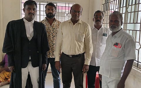 திண்டிவனம் குற்றவியல் நீதிமன்றத்தில் ரவீந்திரன் துரைசாமி.