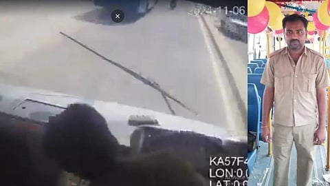 மாரடைப்பால் ஓட்டுநர் மயங்கியதால் துரிதமாக செயல்பட்டு பயணிகளை காப்பாற்றிய நடத்துநர்