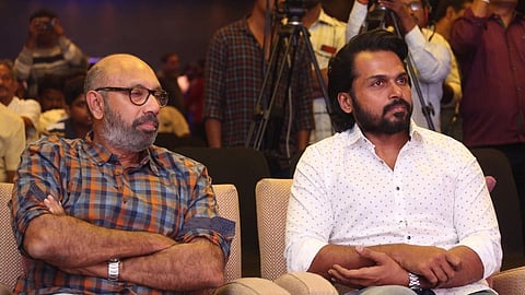 ‘வா வாத்தியார்’ படத்தில் கார்த்திக்கு வில்லனாக நடித்துள்ள சத்யராஜ்