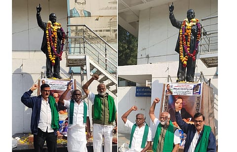 டெல்லியில் தமிழக விவசாயிகள் ஆர்ப்பாட்டம்: உண்ணாவிரதம் இருந்த டல்லேவால் கைதுக்கு கண்டனம்