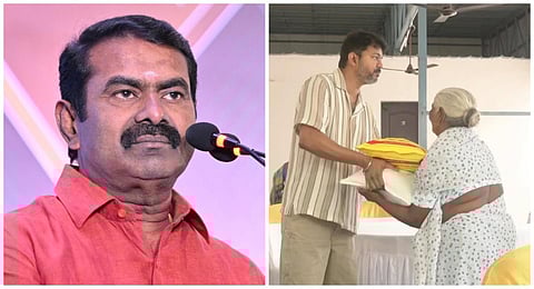 ‘‘விஜய்-யின் உதவும் எண்ணத்தை பாராட்ட வேண்டும்’’ - சீமான் ஆதரவு