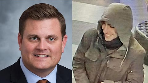 ப்ரையன் தாம்ப்ஸன் (இடது); சந்தேக நபர் (வலது)