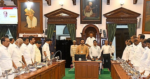 தமிழக சட்டப்பேரவை கூட்டம் தொடங்கியது: உதயநிதிக்கு முதல் வரிசையில் 3-வது இருக்கை ஒதுக்கீடு